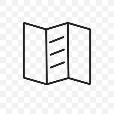 Panelli vektör lineer simgesi üzerinde şeffaf arka plan izole, panelli saydamlık kavramı web ve mobil için kullanılabilir