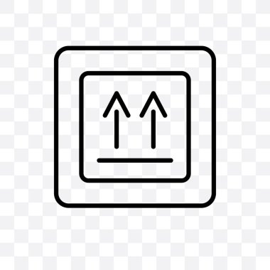 Vektör Lineer simgesini şeffaf arka plan, saydamlık kavramı kadar tarafı üzerinde izole tarafa web ve mobil için kullanılabilir