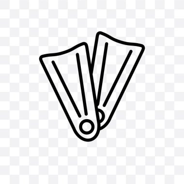 Palet şeffaf arka plan üzerinde izole doğrusal simge vektör, palet saydamlık kavramı web ve mobil için kullanılabilir