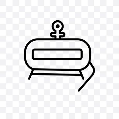 Tank vektör lineer simgesini şeffaf arka plan, hava tankı saydamlık kavramı-ebilmek var olmak kullanılmış için web ve mobil üzerinde izole hava