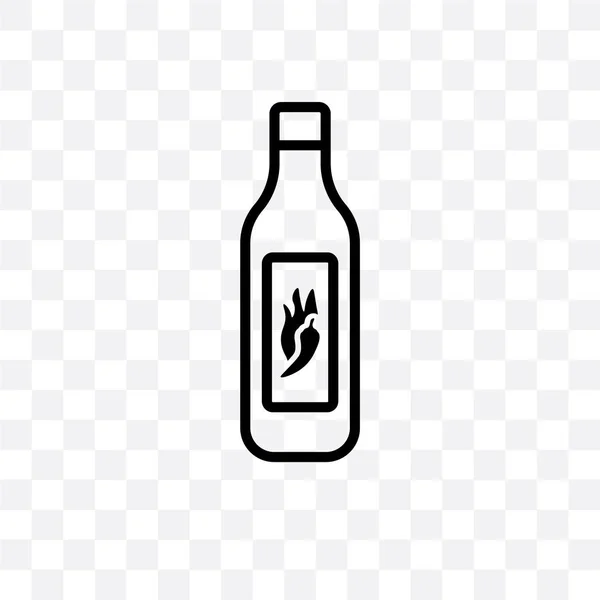 スパイス瓶ベクター線形アイコン透明な背景に分離 Web モバイル スパイス瓶透明性の概念をすることができます — ストックベクタ