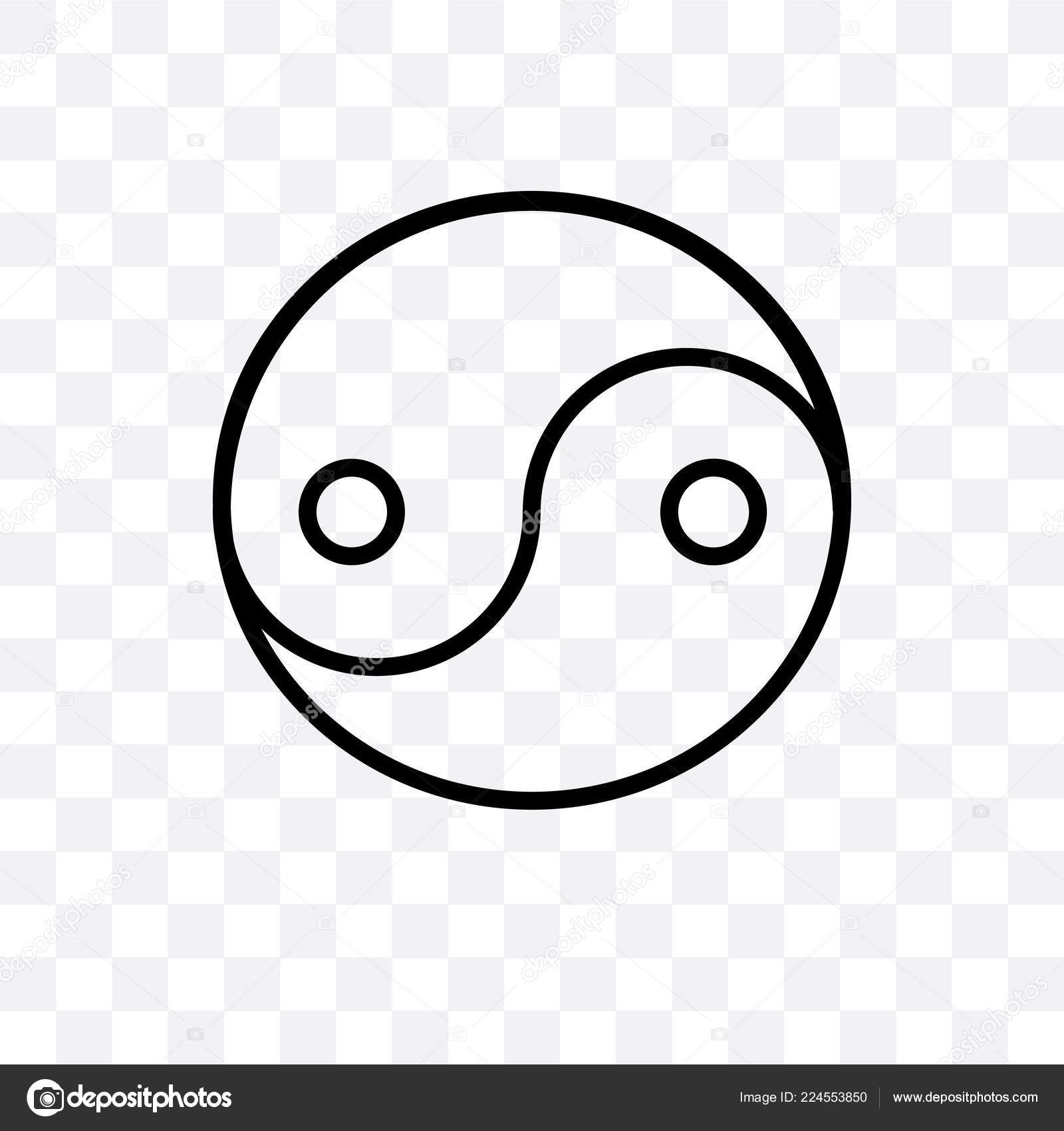 Yin Yang Vector Linear Icon Isolated Transparent Background Yin Yang Stock  Vector by ©CoolVectorStock 224553850