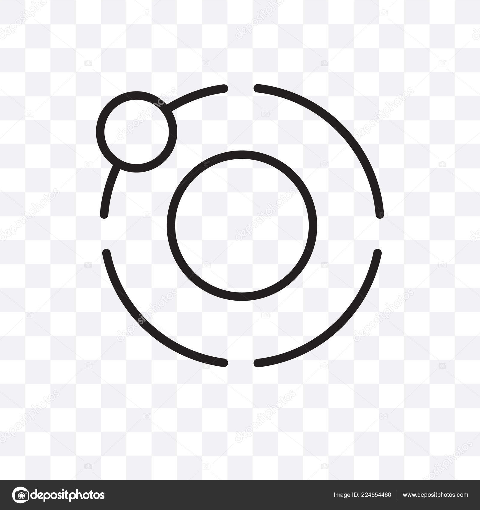 Electron Vector Linear Icon Isolated Transparent Background Electron Transparency Concept Vector Image By C Coolvectorstock Vector Stock 224554460