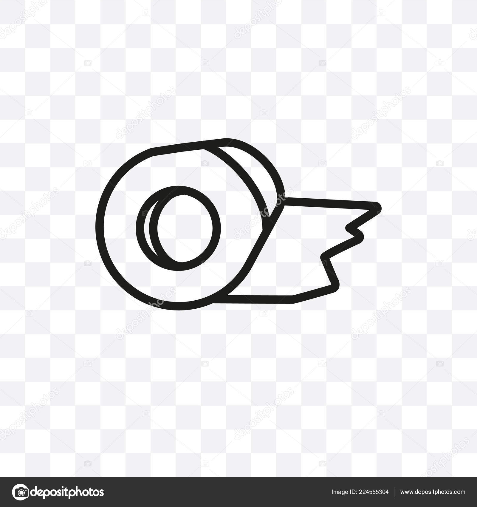 Background tape transparent Tape Vector Linear Icon Isolated