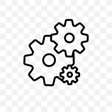 SEO yapılandırma vektör lineer simgesi üzerinde şeffaf arka plan izole, Seo yapılandırma saydamlık kavramı web ve mobil için kullanılabilir