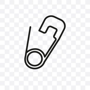 PIN vektör lineer simgesi üzerinde şeffaf arka plan izole, web için kullanılan ve Telefon PIN saydamlık kavramı olabilir