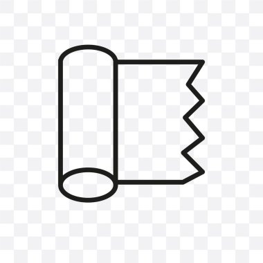 tekstil vektör lineer simge üzerinde şeffaf arka plan izole, tekstil saydamlık kavramı web için kullanılan ve mobil olabilir