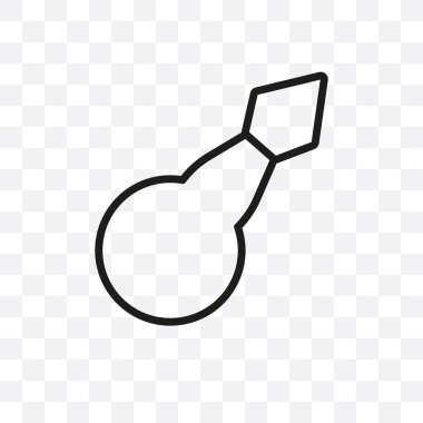 Pafta vektör lineer simgesi üzerinde şeffaf arka plan izole, pafta saydamlık kavramı web ve mobil için kullanılabilir