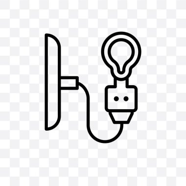 Saydam arka plan üzerinde izole ışık vektör lineer kutsal kişilerin resmi web için kullanılan ve mobil ışık saydamlık kavramı olabilir