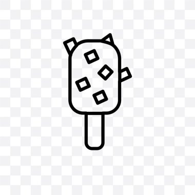 Pop vektör lineer simgesini şeffaf arka plan, pop saydamlık kavramı web ve mobil için kullanılabilir buz üzerinde izole buz