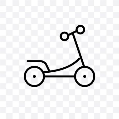 Sedan vektör lineer simgesi üzerinde şeffaf arka plan izole, Sedan saydamlık kavramı web ve mobil için kullanılabilir