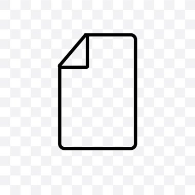 Ek vektör lineer simgesi üzerinde şeffaf arka plan izole, Eki saydamlık kavramı web ve mobil için kullanılabilir