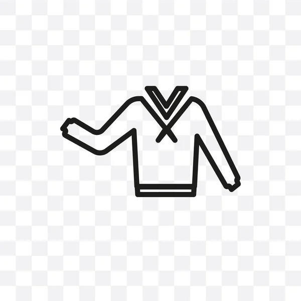 Lineaire Pictogram Vector Geïsoleerd Transparante Achtergrond Kleding Kan Kleding Transparantie — Stockvector