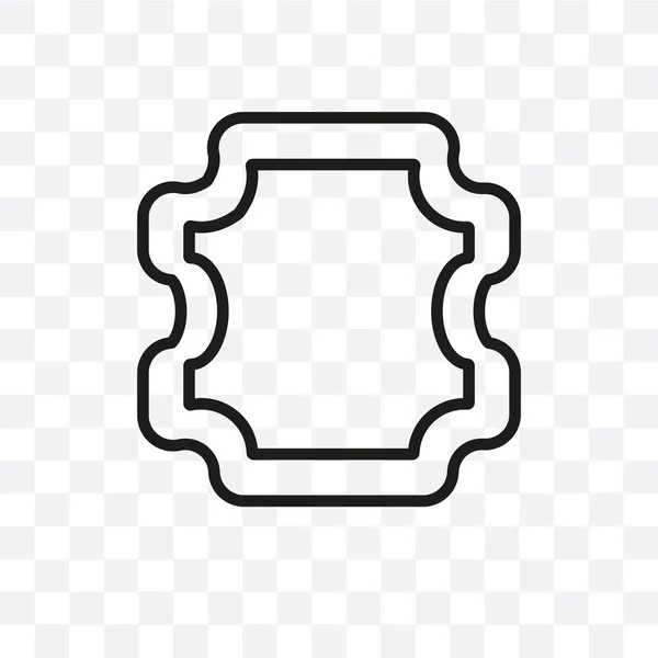Leder Vektor Lineares Symbol Isoliert Auf Transparentem Hintergrund Leder Transparenzkonzept — Stockvektor