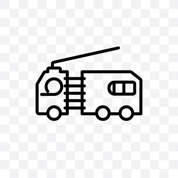 Καρότσες Φορτηγών Διάνυσμα Γραμμική Εικονίδιο Απομονώνονται Διαφανές Φόντο Καρότσα Φορτηγού — Διανυσματικό Αρχείο