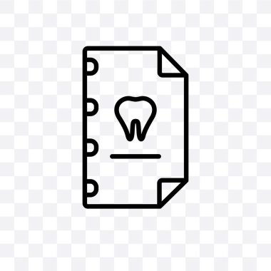 Saydam arka plan üzerinde izole tıbbi kayıt vektör lineer simge tıbbi kayıt saydamlık kavramı web için kullanılan ve mobil olabilir