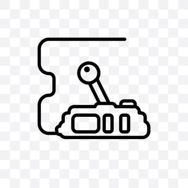 Denetimleri şeffaf arka plan üzerinde izole doğrusal simge vektör, denetimleri saydamlık kavramı web ve mobil için kullanılabilir