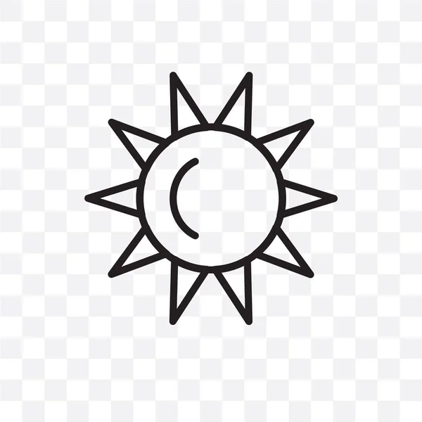 Ηλιοφάνειας Διάνυσμα Γραμμική Εικονίδιο Απομονώνονται Διαφανές Φόντο Ηλιοφάνεια Διαφάνεια Έννοια — Διανυσματικό Αρχείο