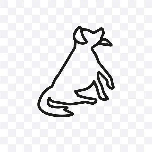 Иконка Вектора Собаки Bichon Frise Изолирована Прозрачном Фоне Концепция Прозрачности — стоковый вектор