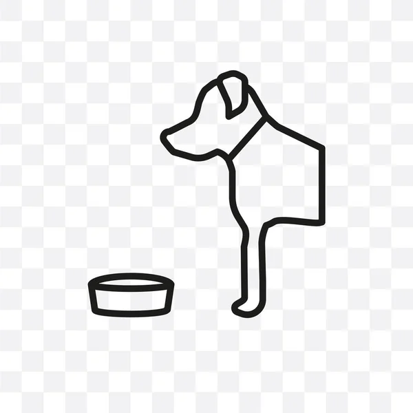 Δανέζικος Σκύλος Διάνυσμα Γραμμική Εικονίδιο Απομονώνονται Διαφανές Φόντο Δανέζικος Σκύλος — Διανυσματικό Αρχείο