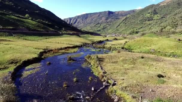 Atuen Valley Vista Aérea Drone Peru One Dos Destinos Turísticos — Vídeo de Stock