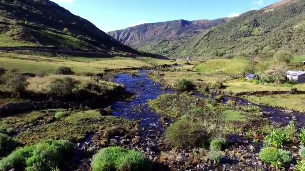 Atuen Légi Drone Völgyre Peru One Leglátogatottabb Turisztikai Célpontok Északi — Stock videók