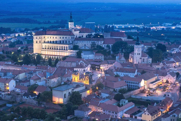 Slottet Byen Mikulov South Moravia Tjekkiet - Stock-foto