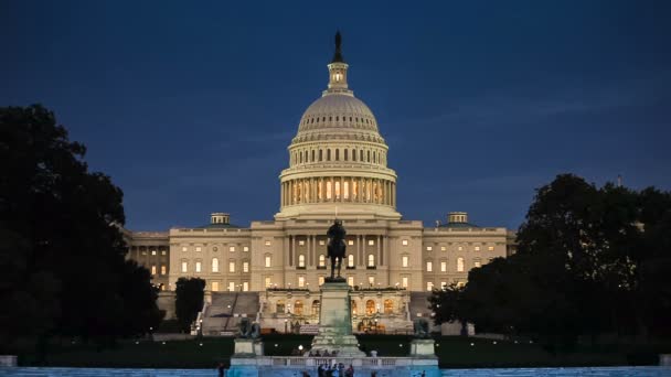 Amerikai Egyesült Államok Capitol building Washington DC — Stock videók