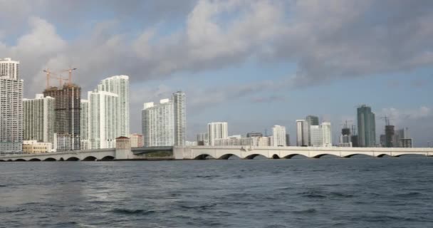 Miami Florida gündüz gökyüzü — Stok video