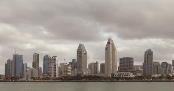 Pusat kota Skyline dari San Diego California USA — Stok Video