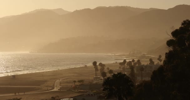 Praia de Santa Monica Califórnia — Vídeo de Stock