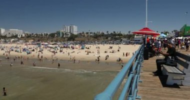 Santa Monica plajı Kaliforniya ABD