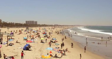 Santa Monica plajı Kaliforniya ABD