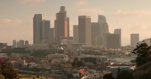 Los Angeles cidade horizonte urbano — Vídeo de Stock