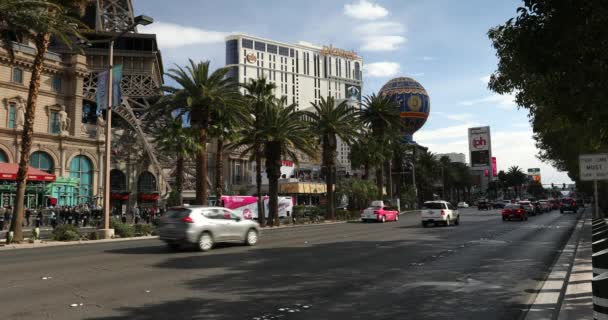 Известный бульвар Лас-Вегас Стрип в Неваде США — стоковое видео