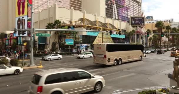 Faimosul bulevard Las Vegas din Nevada Statele Unite ale Americii — Videoclip de stoc