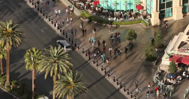 Híres Las Vegas Boulevard Strip in Nevada USA — Stock videók