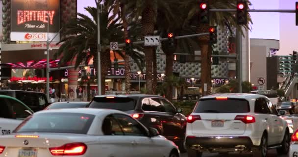Célèbre Las Vegas Boulevard Strip dans le Nevada USA — Video