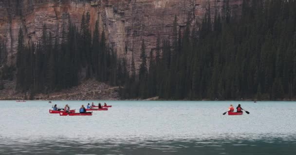 Lake Louise Banff National Park στην Αλμπέρτα, Καναδάς — Αρχείο Βίντεο