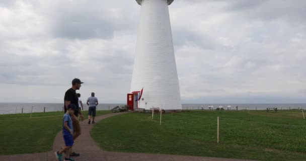 Faro Point Prim PEI Canadá — Vídeo de stock