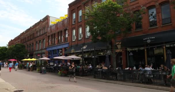 Downtown Victoria Row Charlottetown PEI Canadá — Vídeo de Stock