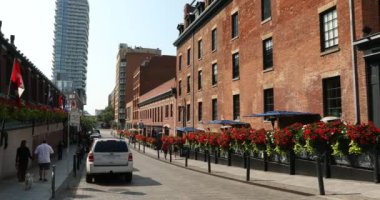 Toronto Ontario Kanada şehir merkezi sokak manzarası
