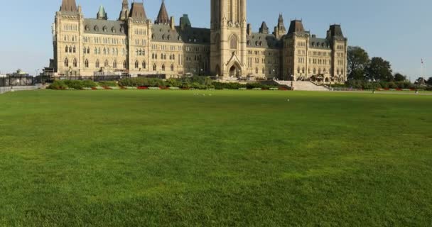 Kanadisches Parlamentsgebäude in Ottawa Ontario — Stockvideo