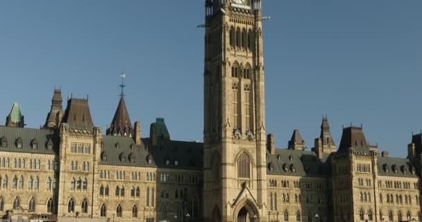 Kanadisches Parlamentsgebäude in Ottawa Ontario — Stockvideo