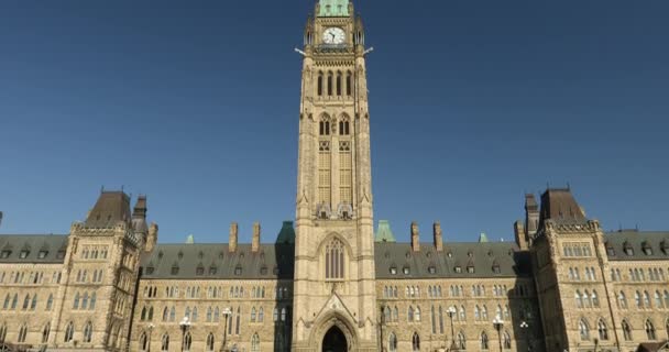 Kanadisches Parlamentsgebäude in Ottawa Ontario — Stockvideo