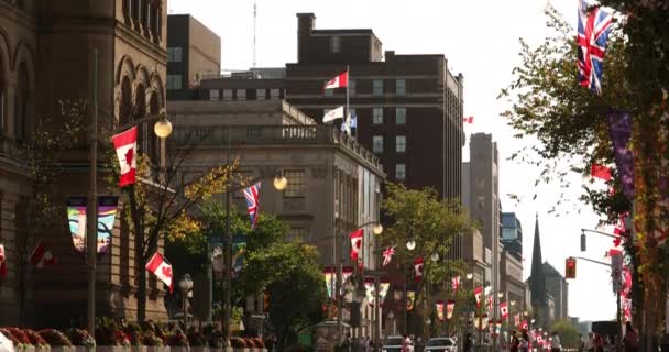 加拿大安大略省渥太华市中心街道 — 图库视频影像