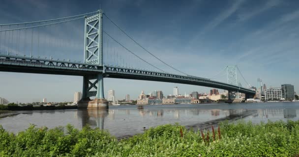 Pont Benjamin Franklin à Philadelphie Pennsylvanie — Video