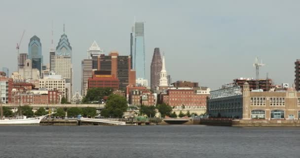 Philadelphia stad skyline Pennsylvania USA — Stockvideo