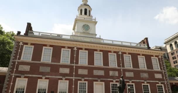 Gedung Independence di Philadelphia, Amerika Serikat — Stok Video
