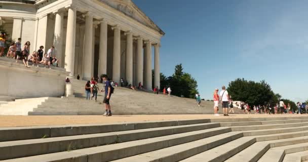 Мемориал Томаса Джефферсона в Вашингтоне — стоковое видео